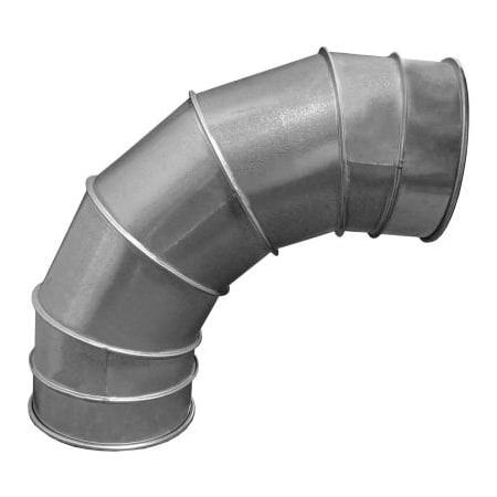 Us Duct US Duct Clamp Together 90 Degree Elbow 1.5 CLR, 16" Diameter, Galvanized, 12 Gauge REGS1690.G12